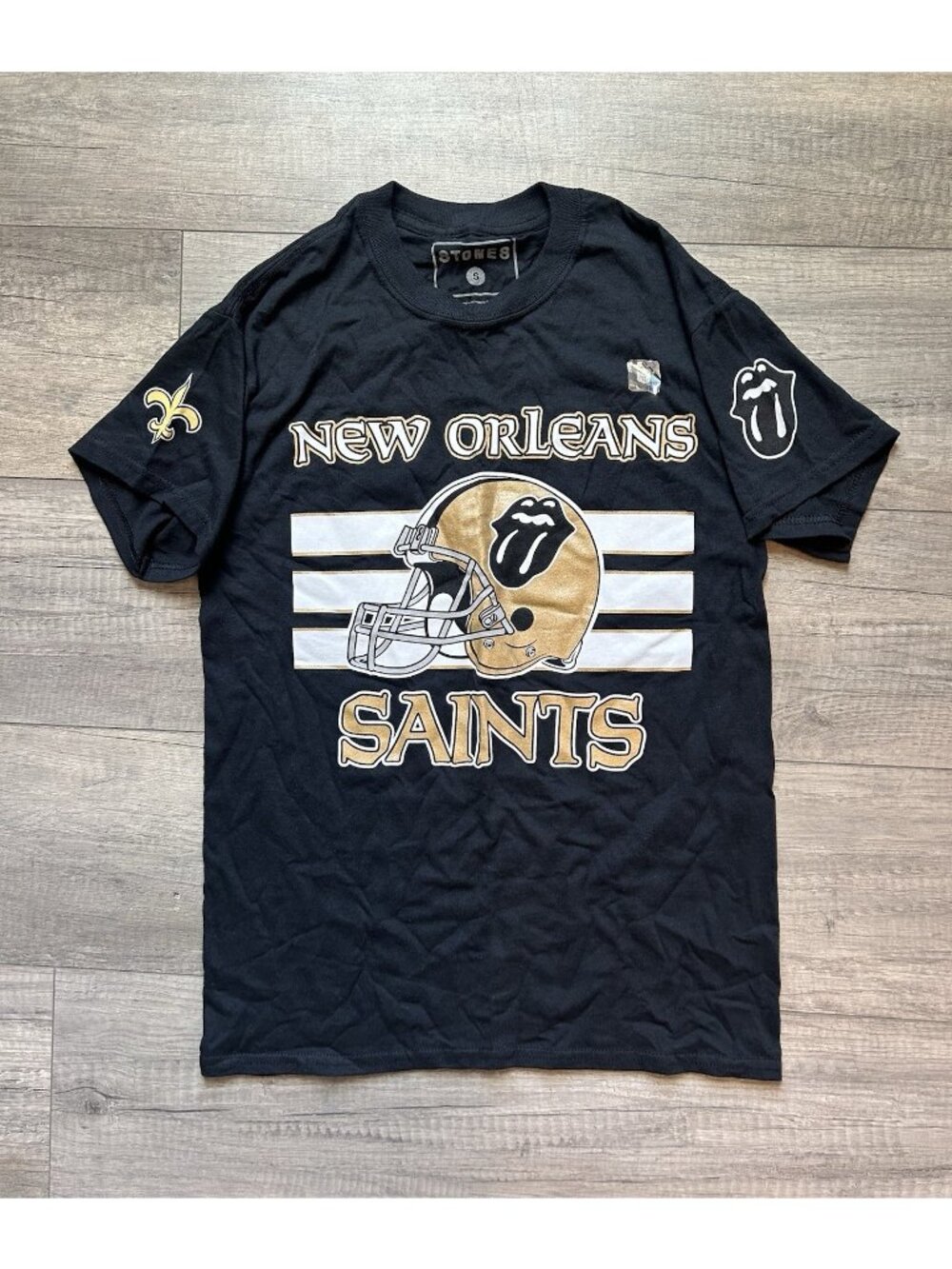 Rolling Stones x New Orleans Saints 2019 No Filter Tour T-shirt Men’s Sz Small